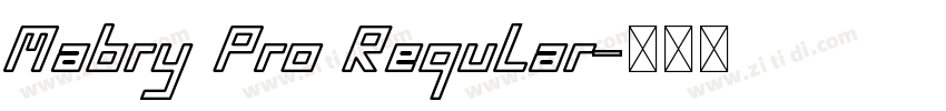 Mabry Pro Regular字体转换